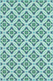 Oriental Weavers Meridian 5868L Blue and  Green