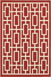 Oriental Weavers Meridian 9754R Red and  Ivory