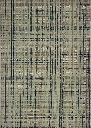 Oriental Weavers Montage 8020B Blue and  Tan