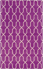 Oriental Weavers Optic 41101 Purple and  Ivory