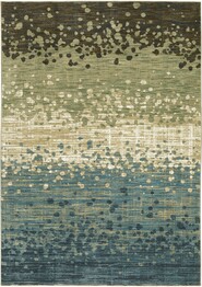 Oriental Weavers Reed RE08A Blue and  Brown