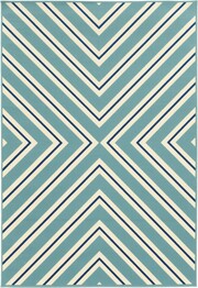 Oriental Weavers Riviera 4589J Blue and  Ivory