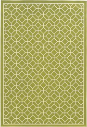 Oriental Weavers Riviera 4771B Green and Ivory