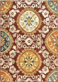 Oriental Weavers Sedona 6366A Red and  Gold