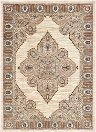 Oriental Weavers Sedona 9588D Ivory and  Gold