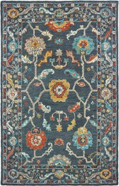 Oriental Weavers Zahra 75501 Blue and  Gold