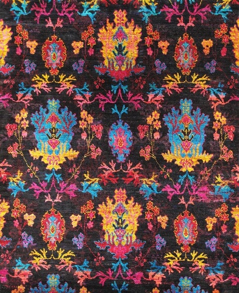 Pasargad Aqua Silk Ikat PSLK27 Red