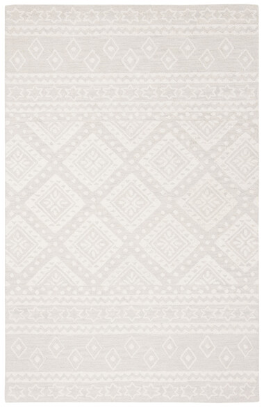Safavieh MicroLoop MLP501G Grey and Ivory