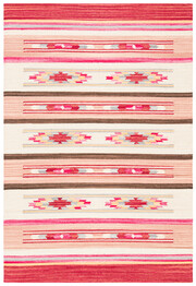 Safavieh Cotton Kilim KLC301Q Red and Ivory