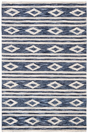 Safavieh MicroLoop MLP153N Navy and Ivory