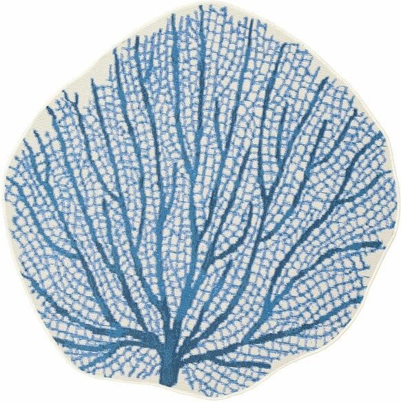 Trans Ocean Esencia Coral Fan Navy 9619/33