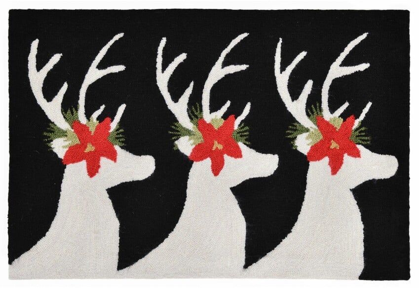 Trans Ocean Frontporch Reindeer Black 1818/48