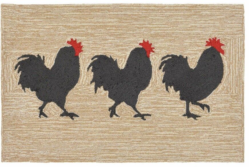 Trans Ocean Frontporch Roosters Neutral 1870/12