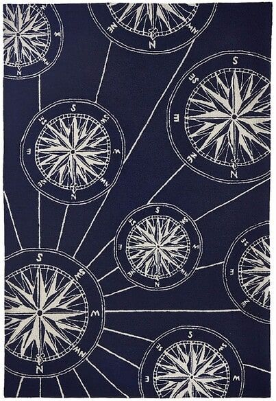 Trans Ocean Frontporch Compass Navy 1447/33