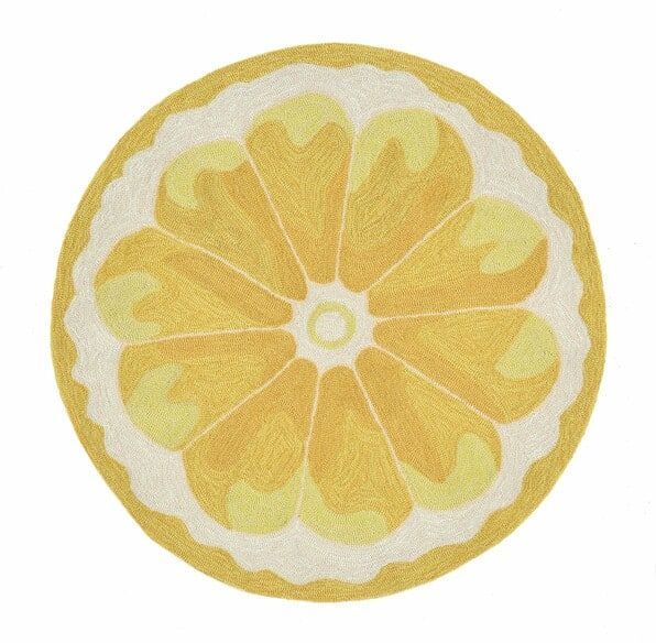Trans Ocean Frontporch Lemon Slice Yellow 1556/09