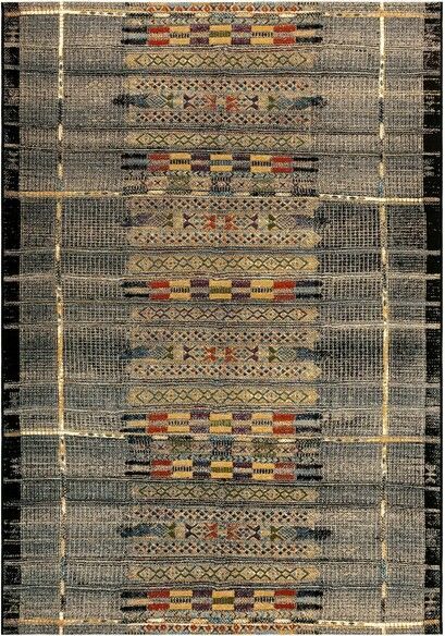 Trans Ocean Marina Tribal Stripe Black 8057/48