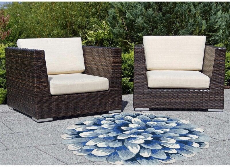 Trans Ocean Frontporch Mum Blue 182803