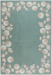 Trans Ocean Capri Seashell Border Aqua 1723/04