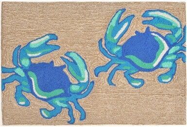 Trans Ocean Frontporch Crabs Blue 1404/03