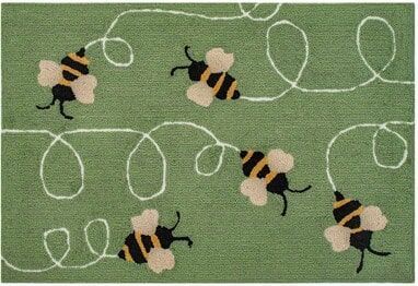 Trans Ocean Frontporch Buzzy Bees Green 4437/06
