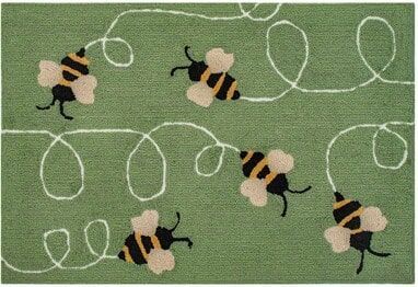 Trans Ocean Frontporch Buzzy Bees Green 4437/06