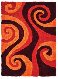 United Weavers Finesse Chimes Burnt Orange