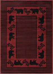 United Weavers Highlands Bear March Red