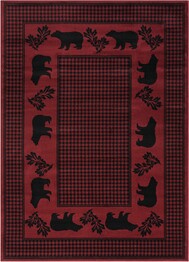 United Weavers Highlands Bear March Red
