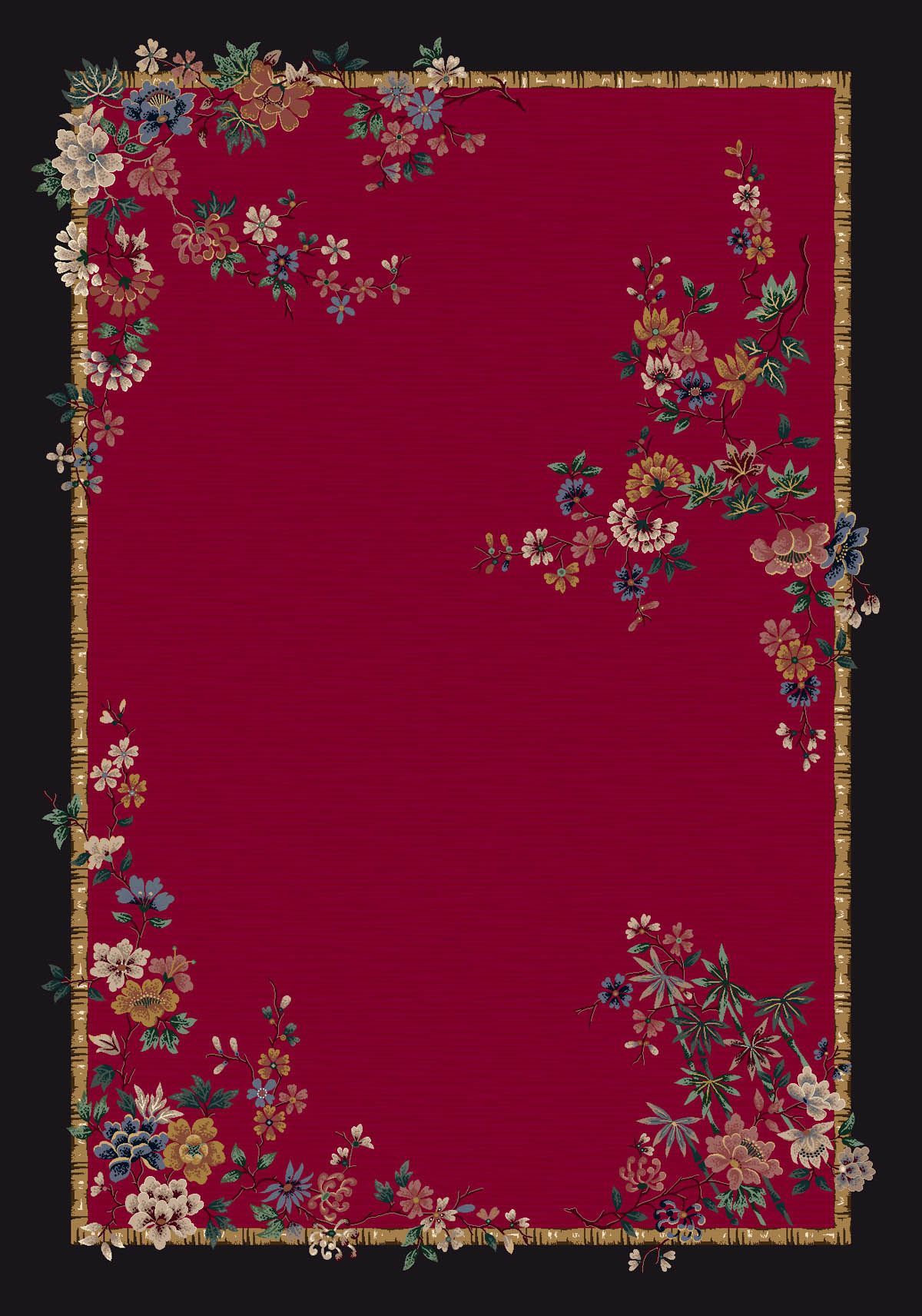 Milliken Signature Mindre 08000 Ruby Area Rug | Free Shipping