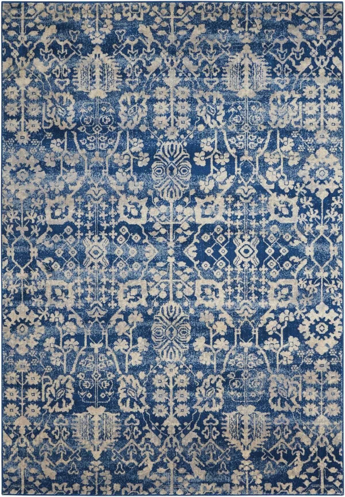 Nourison Somerset ST757 Navy Area Rug | Free Shipping