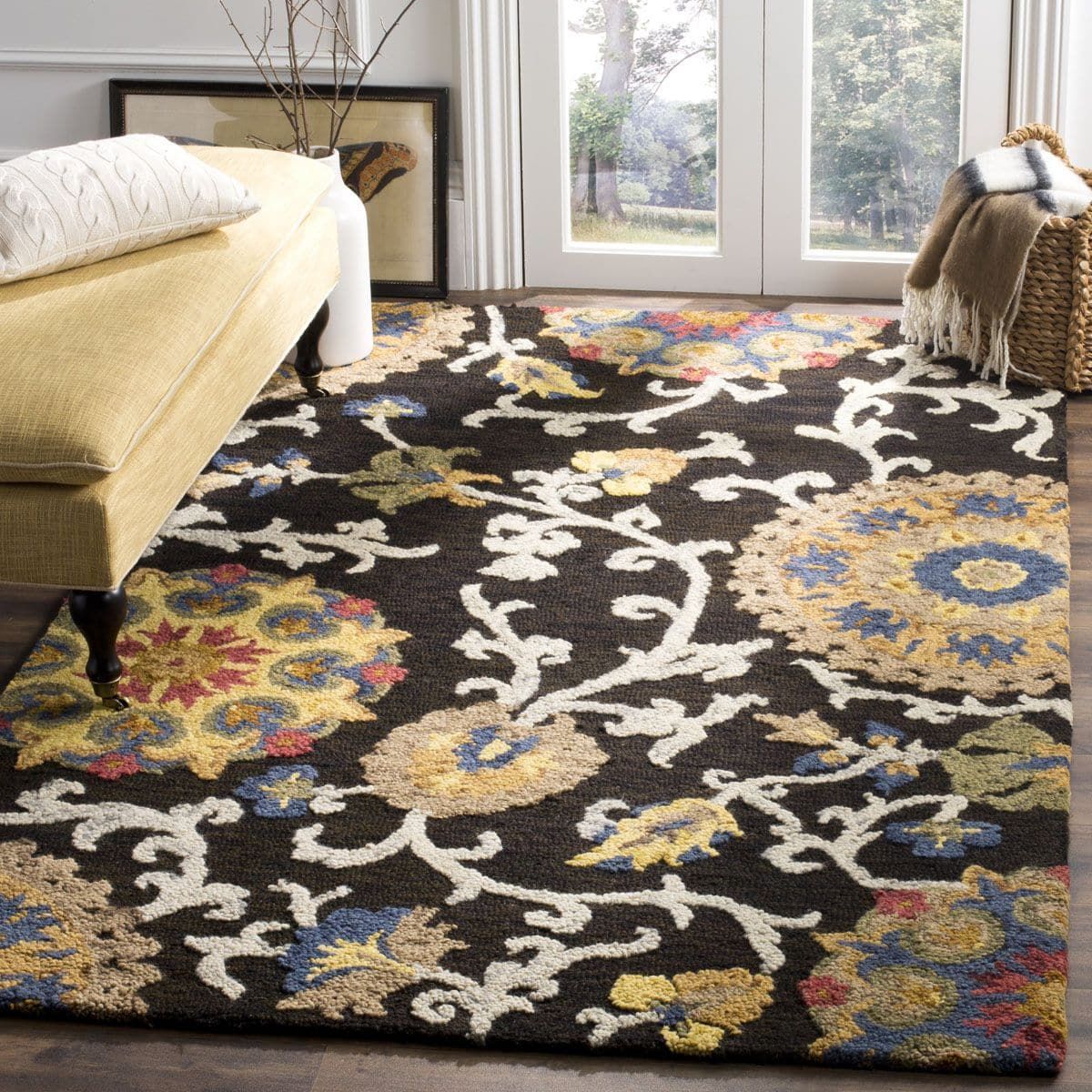 Safavieh Blossom BLM456A Ivory - Multi 5' x 8' Area Rug