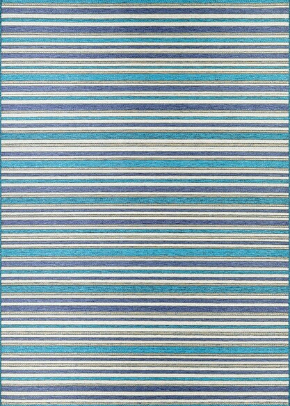 Couristan Cape Brockton and Cobalt, Teal Cobalt and Teal 14030002