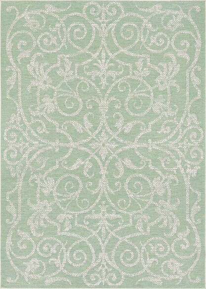 Couristan Monaco Summer Quay and Ivory, Light Green Ivory and Light Green 21063136