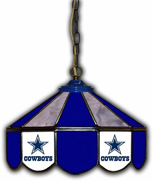 NFL DALLAS COWBOYS 14 GLASS PUB LAMP 133-1002