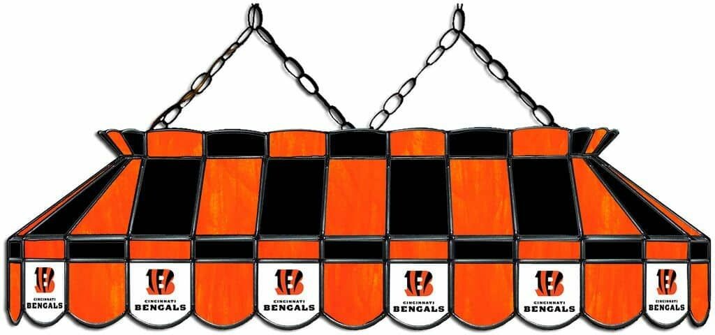 NFL CINCINNATI BENGALS 40 GLASS LAMP 18-1023