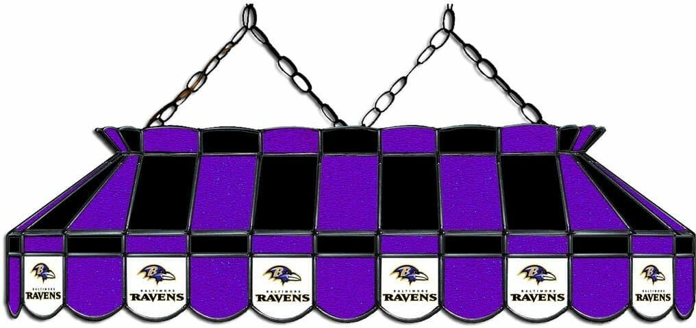 NFL BALTIMORE RAVENS 40 GLASS LAMP 18-1025