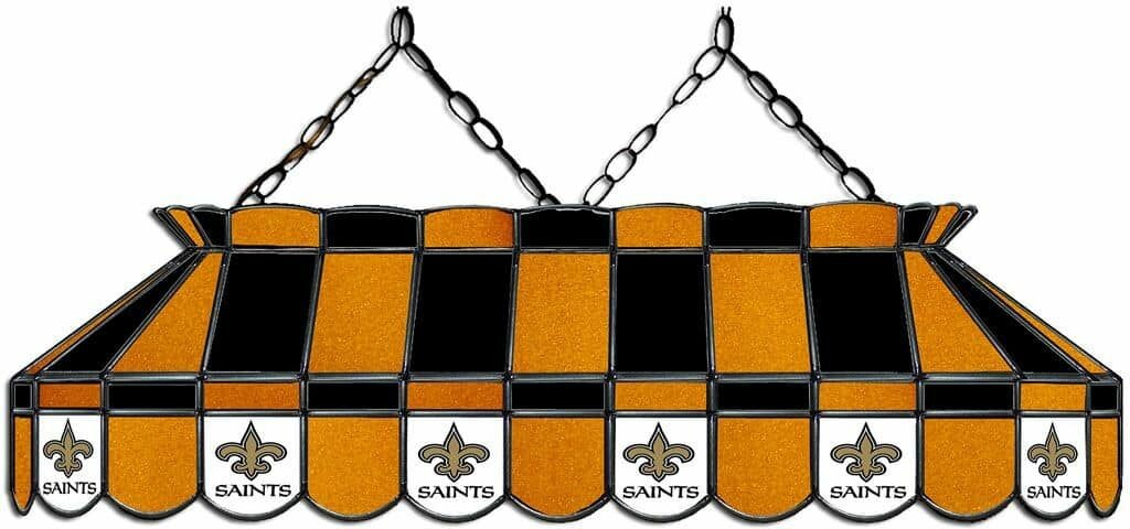 NFL NEW ORLEANS SAINTS 40 GLASS LAMP 18-1031