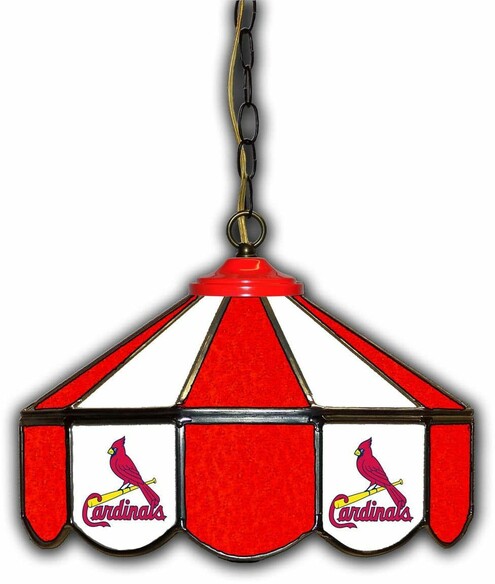 MLB ST LOUIS CARDINALS 14 GLASS PUB LAMP 233-2008