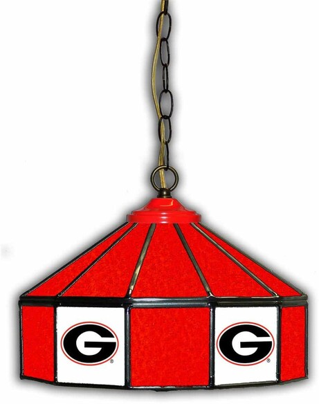COLLEGE UNIVERSITY OF GEORGIA 14 GLASS PUB LAMP 333-3008