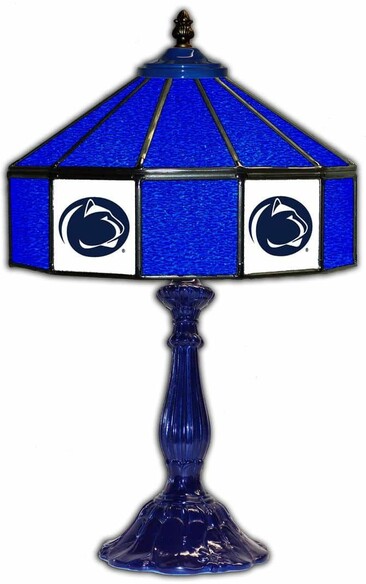 COLLEGE PENN STATE 21 GLASS TABLE LAMP 359-3017