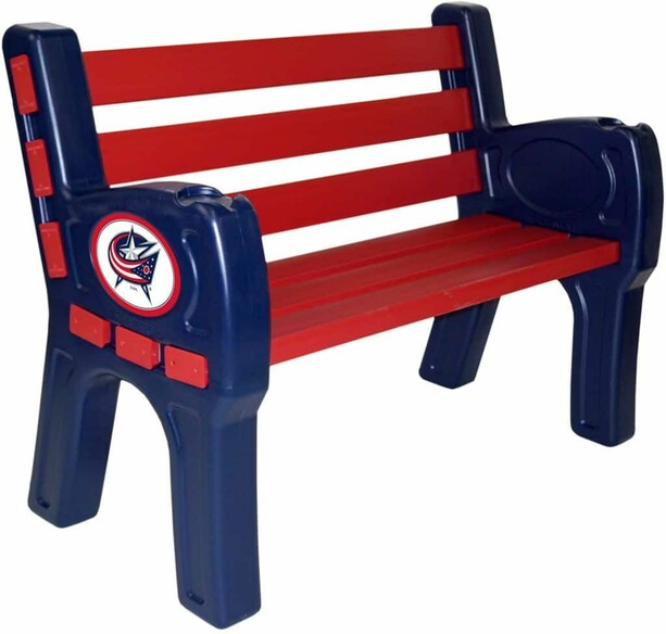 NHL COLUMBUS BLUE JACKETS PARK BENCH 488-4019