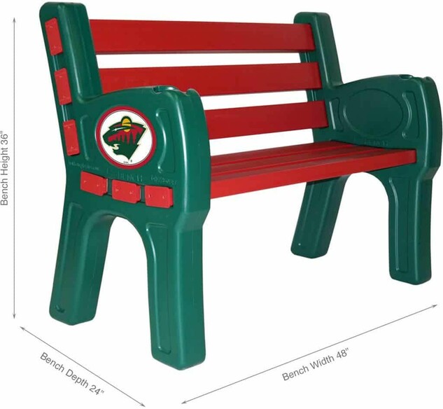 NHL MINNESOTA WILD PARK BENCH 488-4023