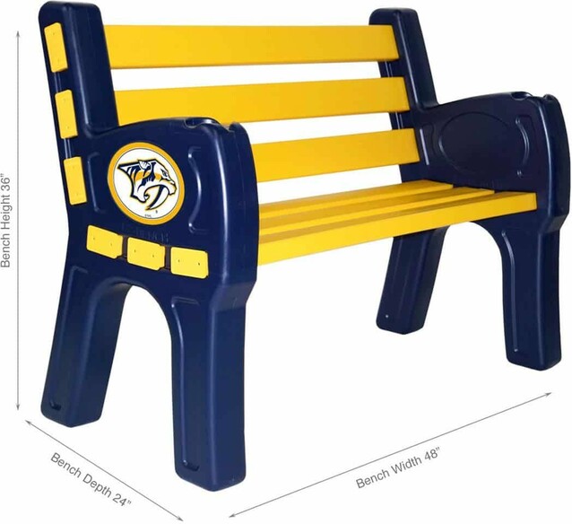 NHL NASHVILLE PREDATORS PARK BENCH 488-4024