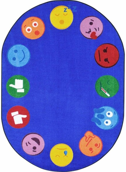 Joy Carpets Kid Essentials Emoji Edge Multi