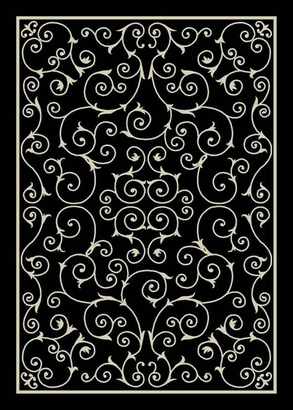 Nourison Home and Garden RS019 Black