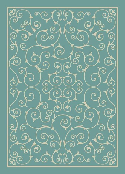Nourison Home and Garden RS019 Light Blue