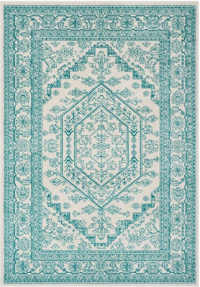 Safavieh Adirondack ADR108G Ivory and Teal