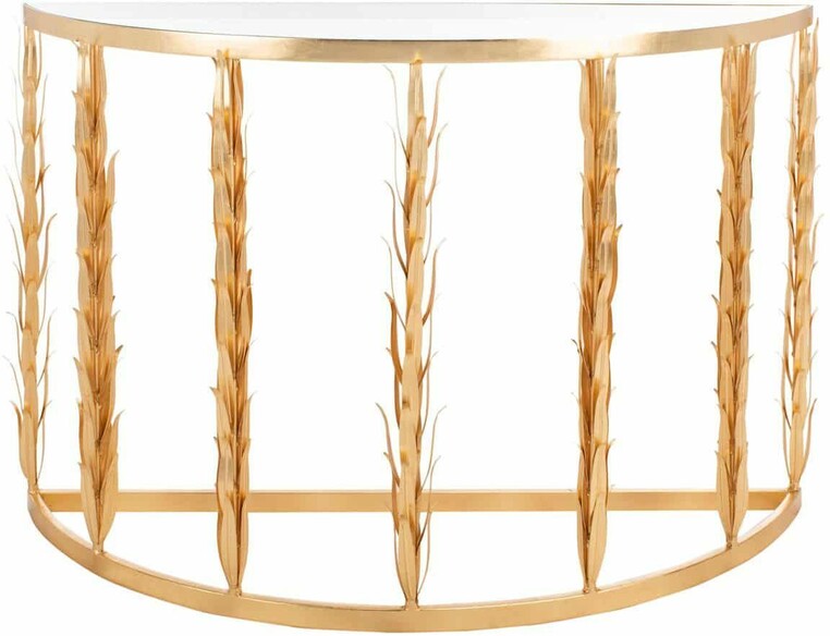 ZACK GOLD LEAF CONSOLE TABLE