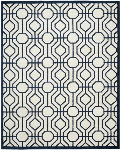 Safavieh Amherst AMT416M Ivory and Navy