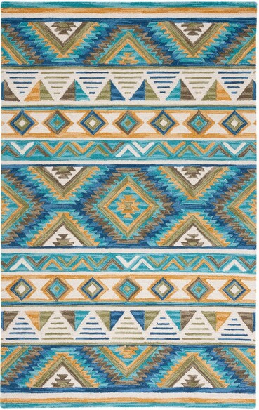 Safavieh Aspen APN352M Blue and Yellow